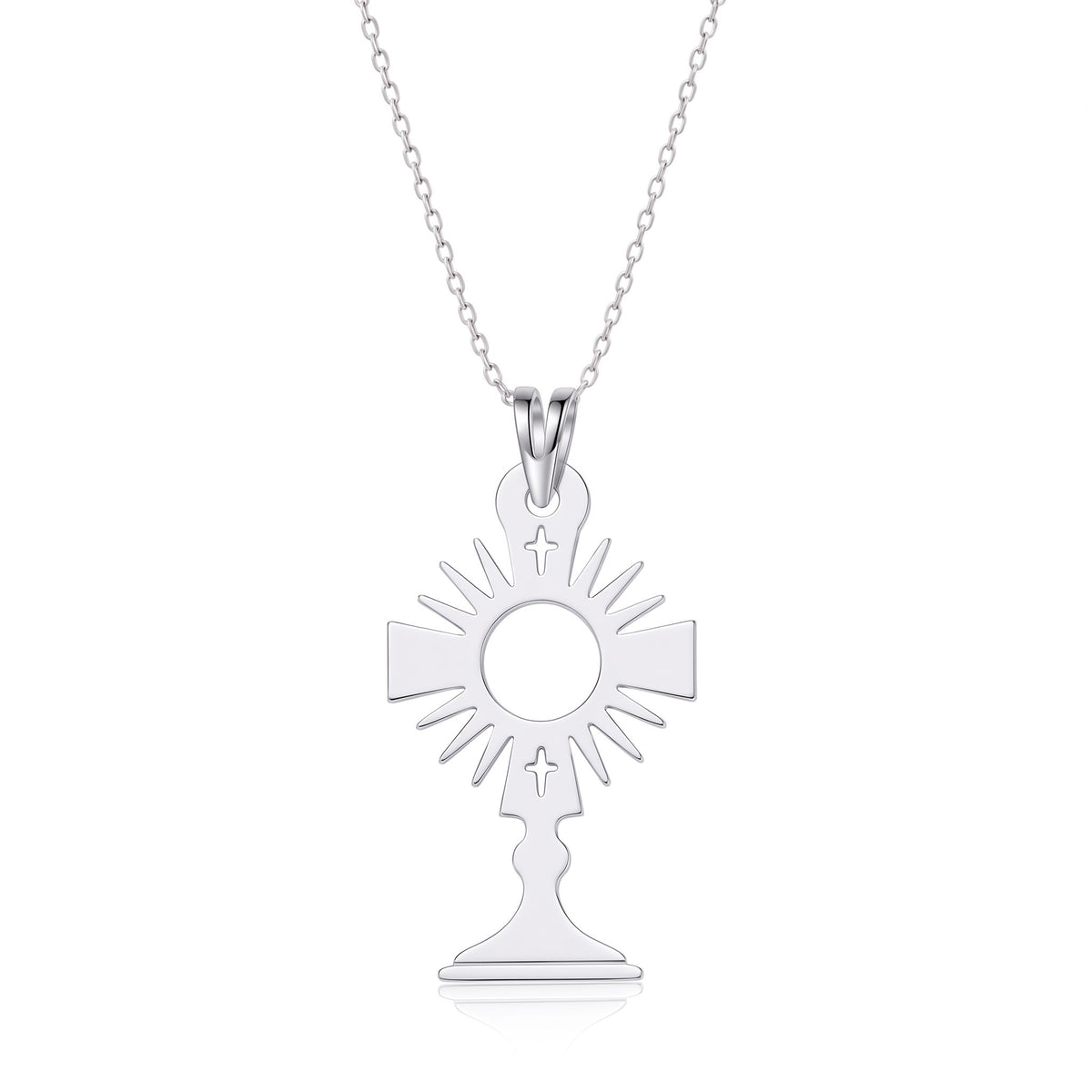 Custodia sagrada - dije en plata 925
