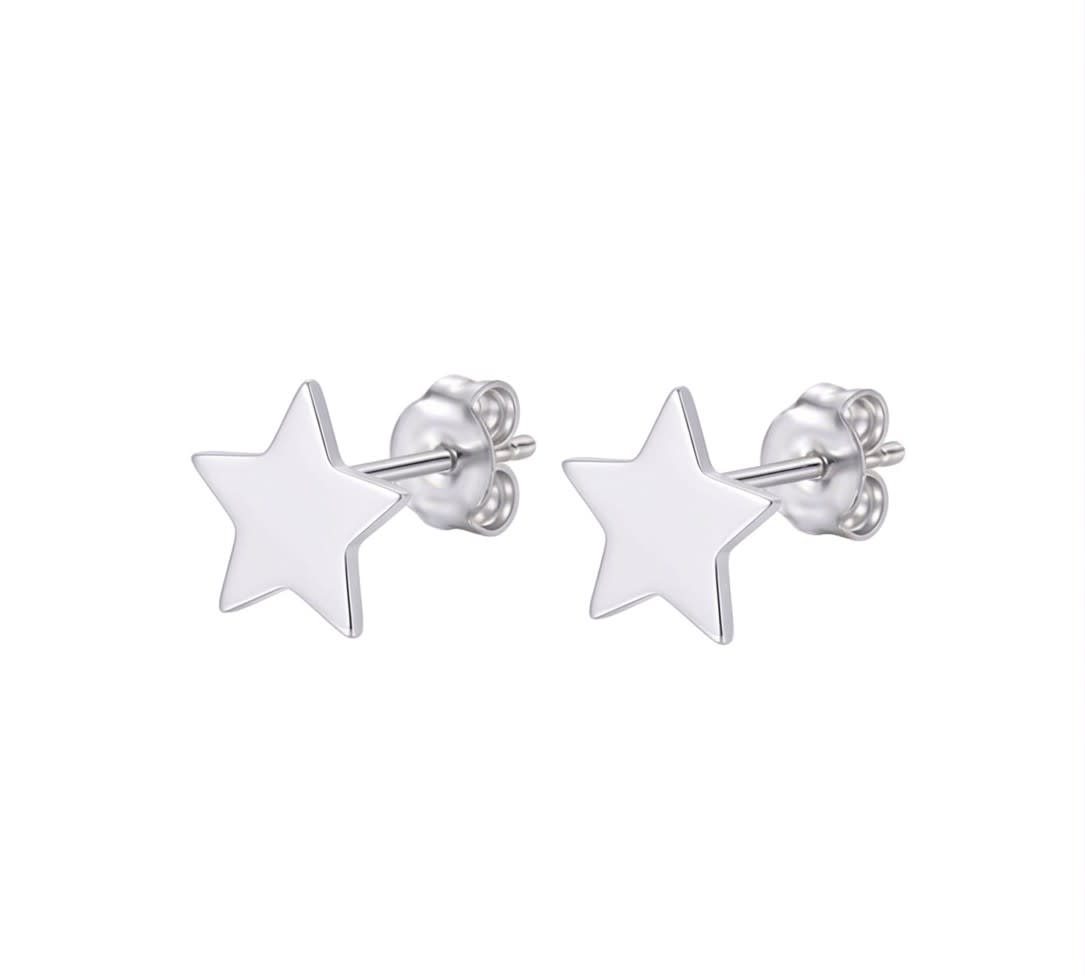Topo estrella - topos en plata 925