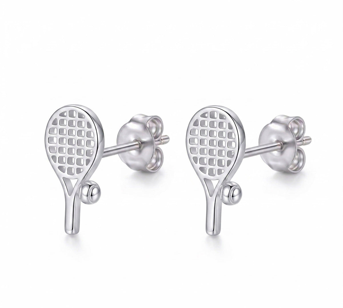 Topo raqueta tenis - topos en plata 925