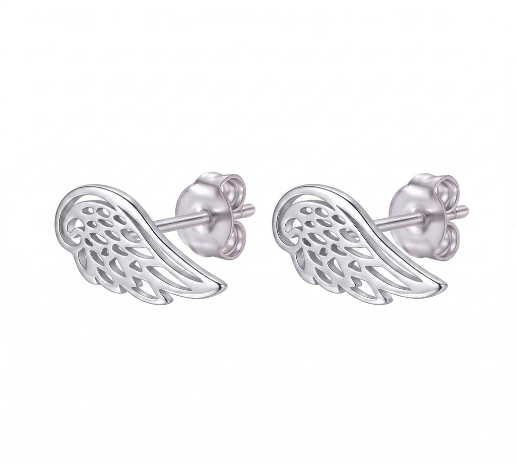 Topo alas de ángel - topos en plata 925