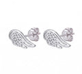 Topo alas de ángel - topos en plata 925