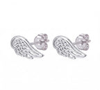 Topo alas de ángel - topos en plata 925