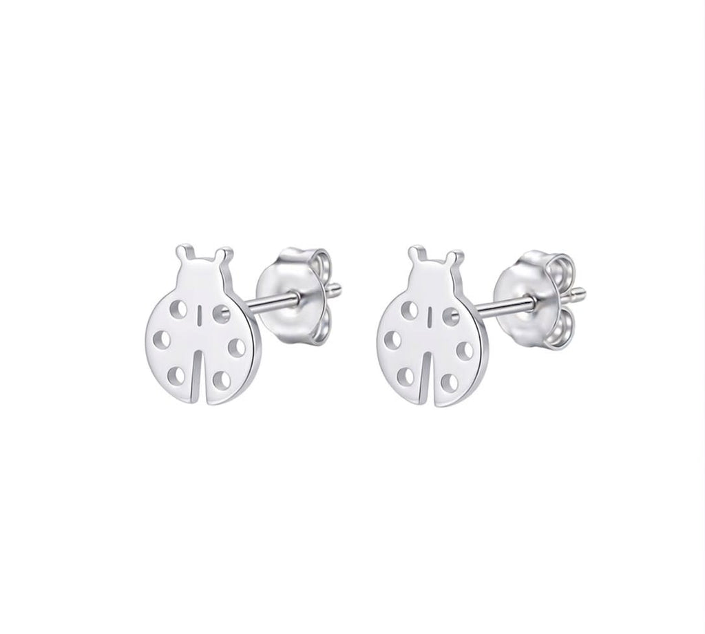 Topo mariquita - topos en plata 925