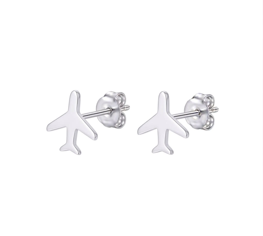 Topo avión - topos en plata 925