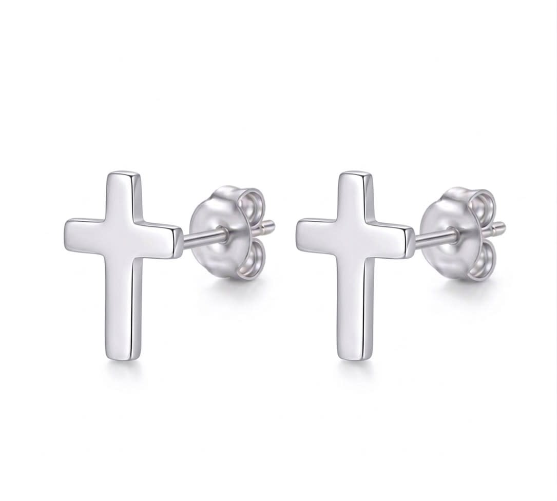 Topo cruz - topos en plata 925