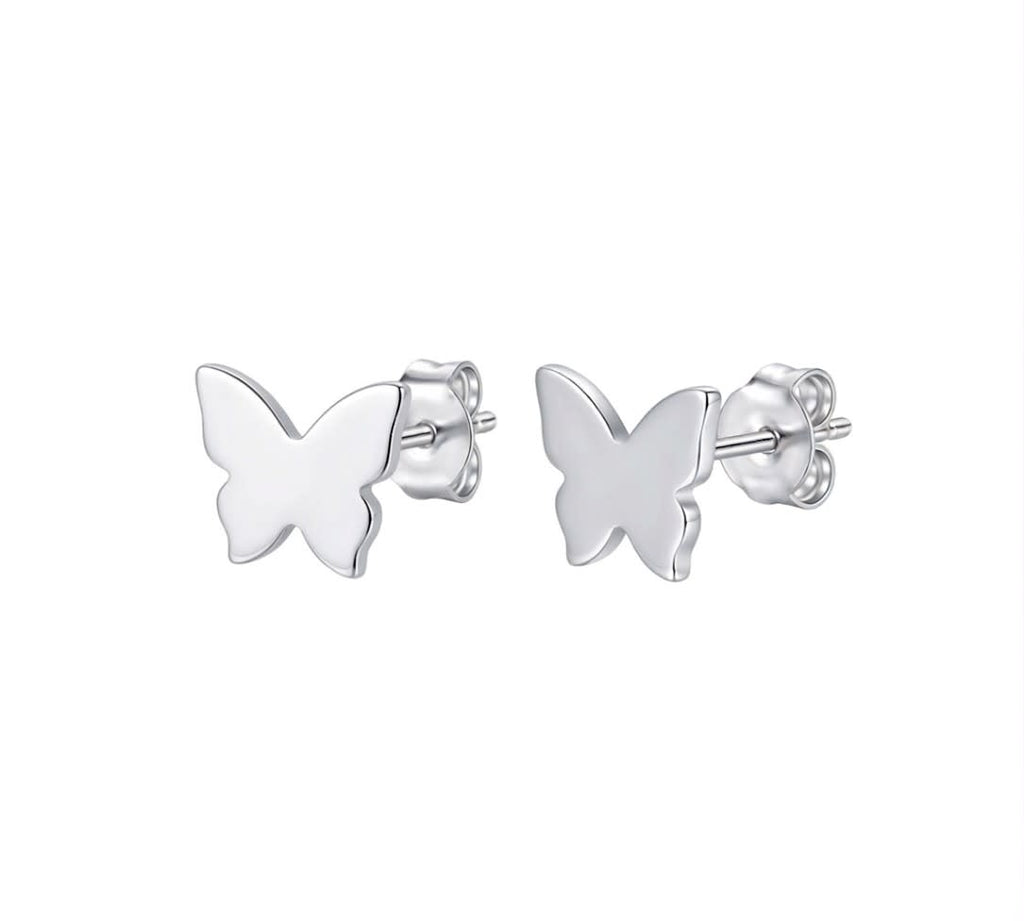 Topo mariposa - topos en plata 925