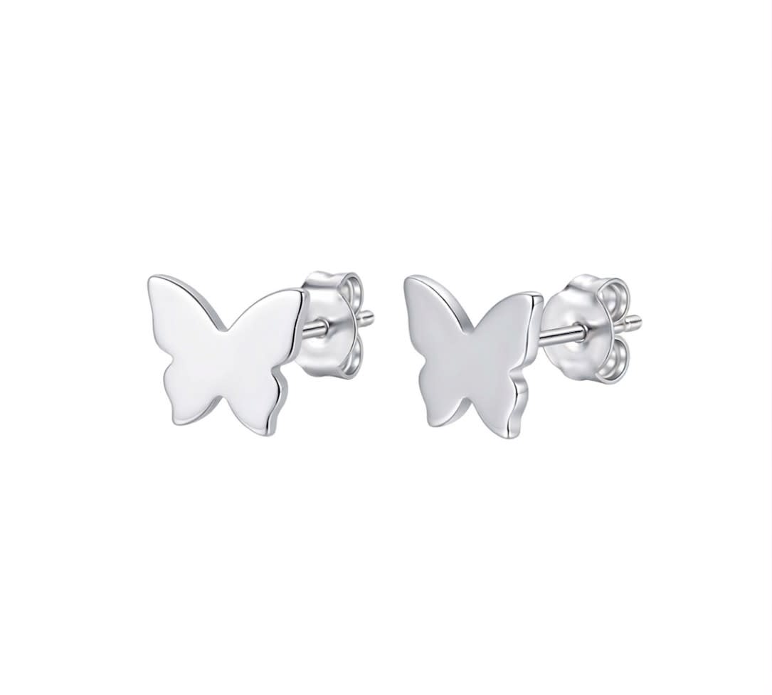 Topo mariposa - topos en plata 925