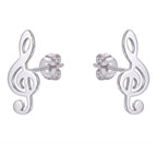 Topo clave de Sol - topos en plata 925