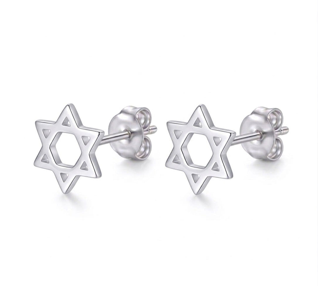 Topo estrella de David - topos en plata 925