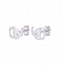 Topo cabeza de elefante - topos en plata 925